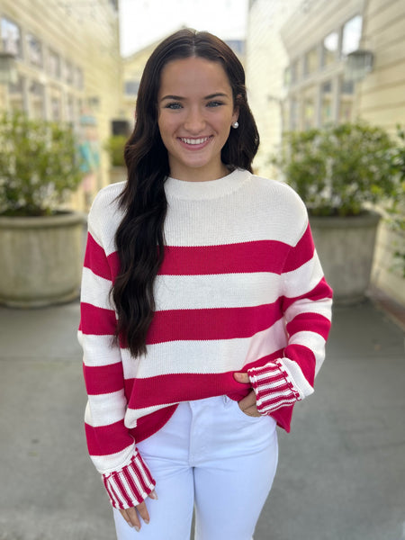 Lucky in Love Sweater - Pink