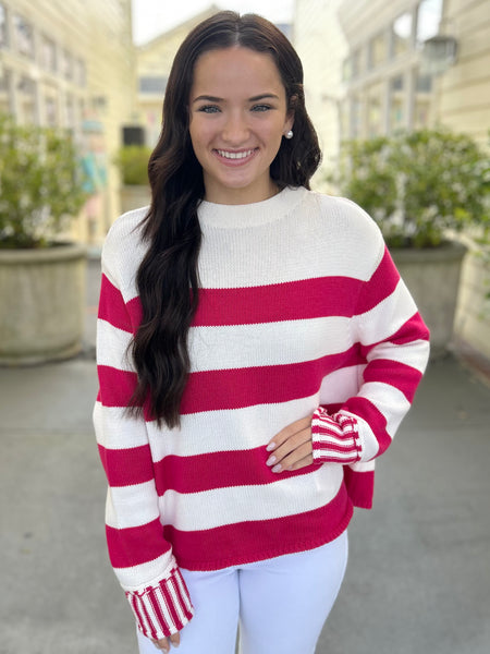 Lucky in Love Sweater - Pink