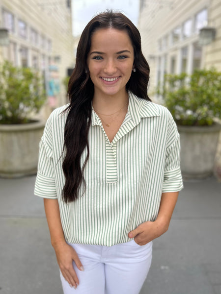 Sunday Morning Striped Top