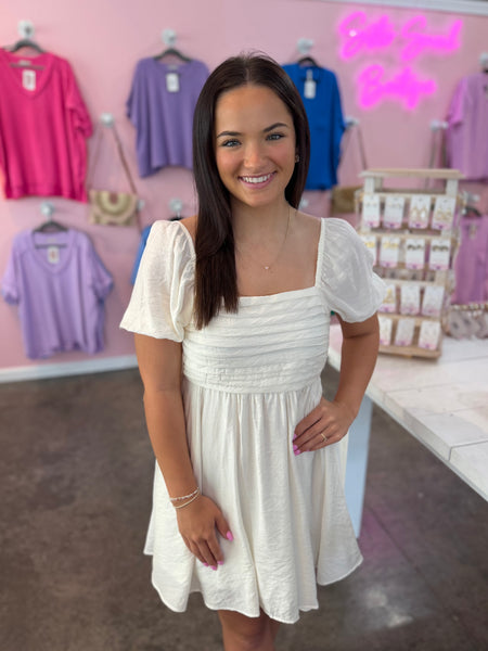 Morning Light Mini Dress - Off White
