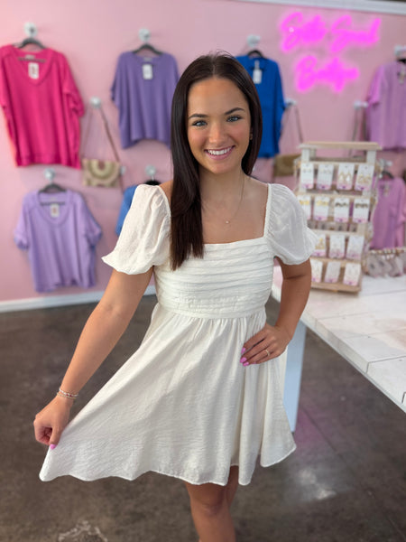 Morning Light Mini Dress - Off White