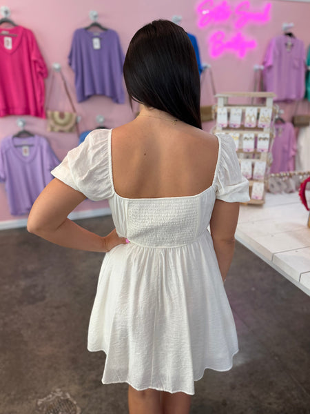 Morning Light Mini Dress - Off White
