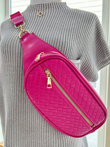 On The Go Fanny Pack - Fuchsia