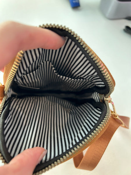 Mini Crossbody Purse - Tan