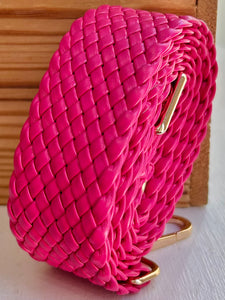 Braided Purse Strap - Pink