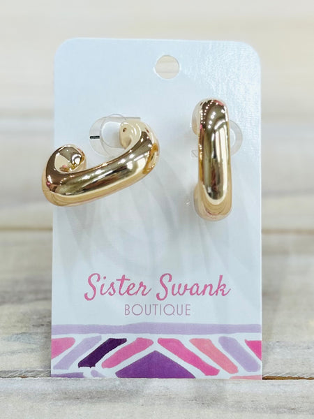 Classic Chic Hoop Earrings - Gold