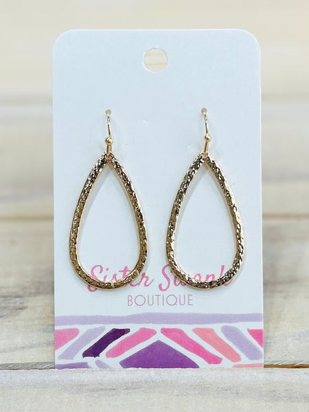 Dainty Drop Delight Earrings - Gold