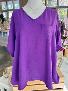 Let's Go Out Blouse - Purple