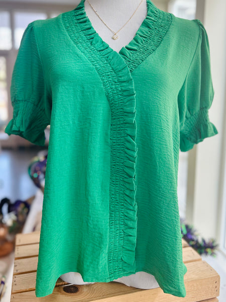 All About You Blouse - Green