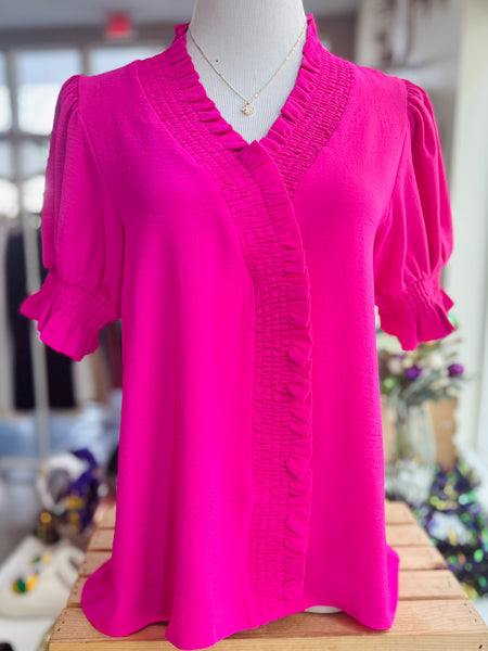 All About You Blouse - Pink