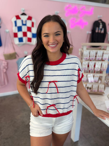Patriotic Picnic Sweater Top