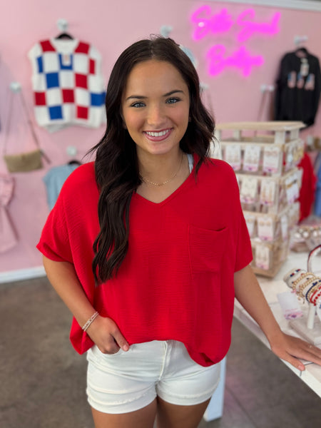 Making Waves Top - Red
