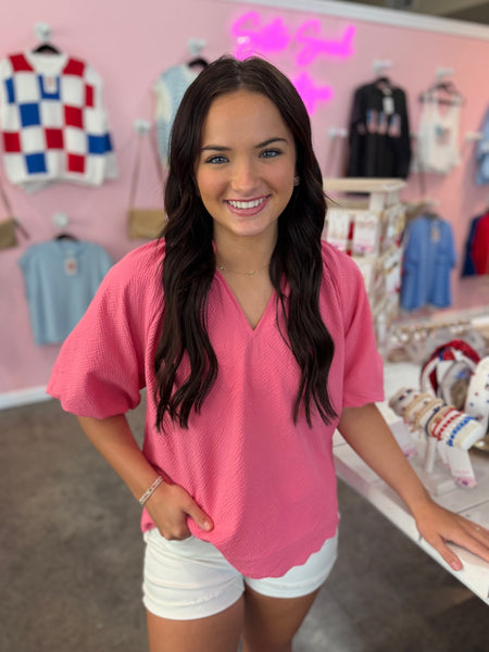 Costal Charm Blouse - Pink