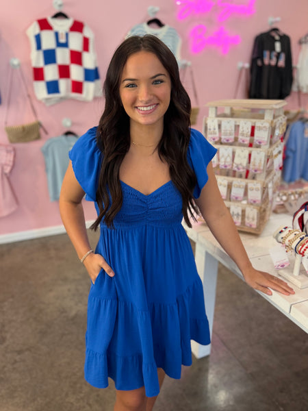 On Island Time Dress - Blue