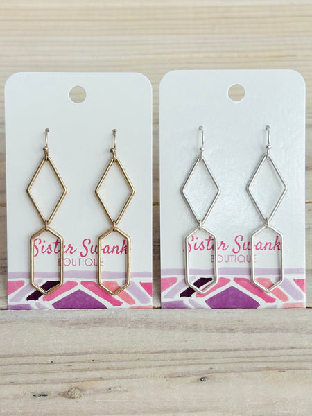 Geometric Drop Earrings