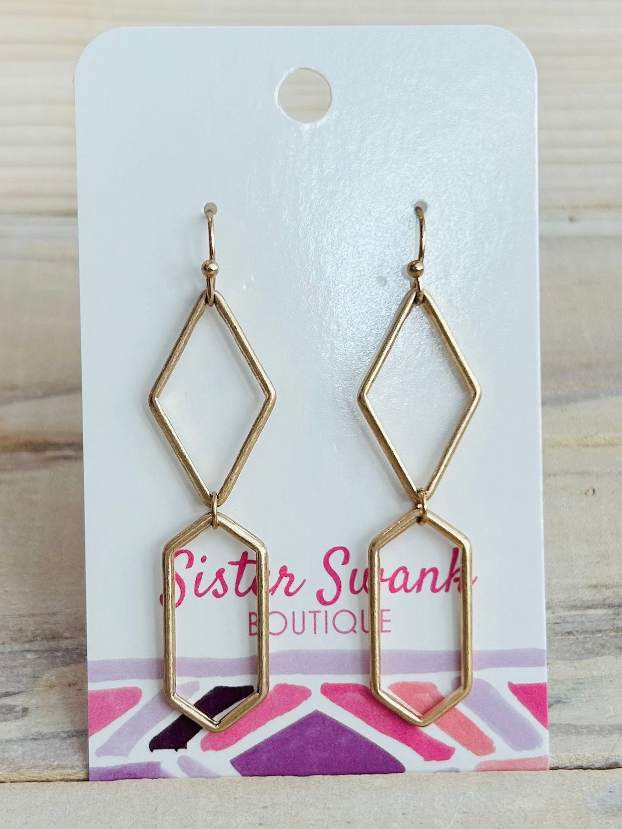 Geometric Drop Earrings