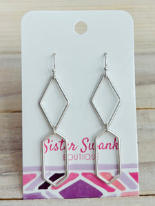 Geometric Drop Earrings