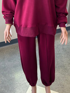 Girl on the Go Joggers - Maroon