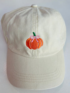 Bow Babe Pumpkin Hat - Beige