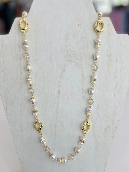 Pearl Pop Necklace - Gold