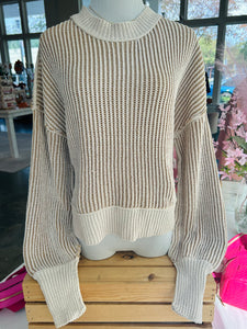 Any Other Way Sweater - Beige