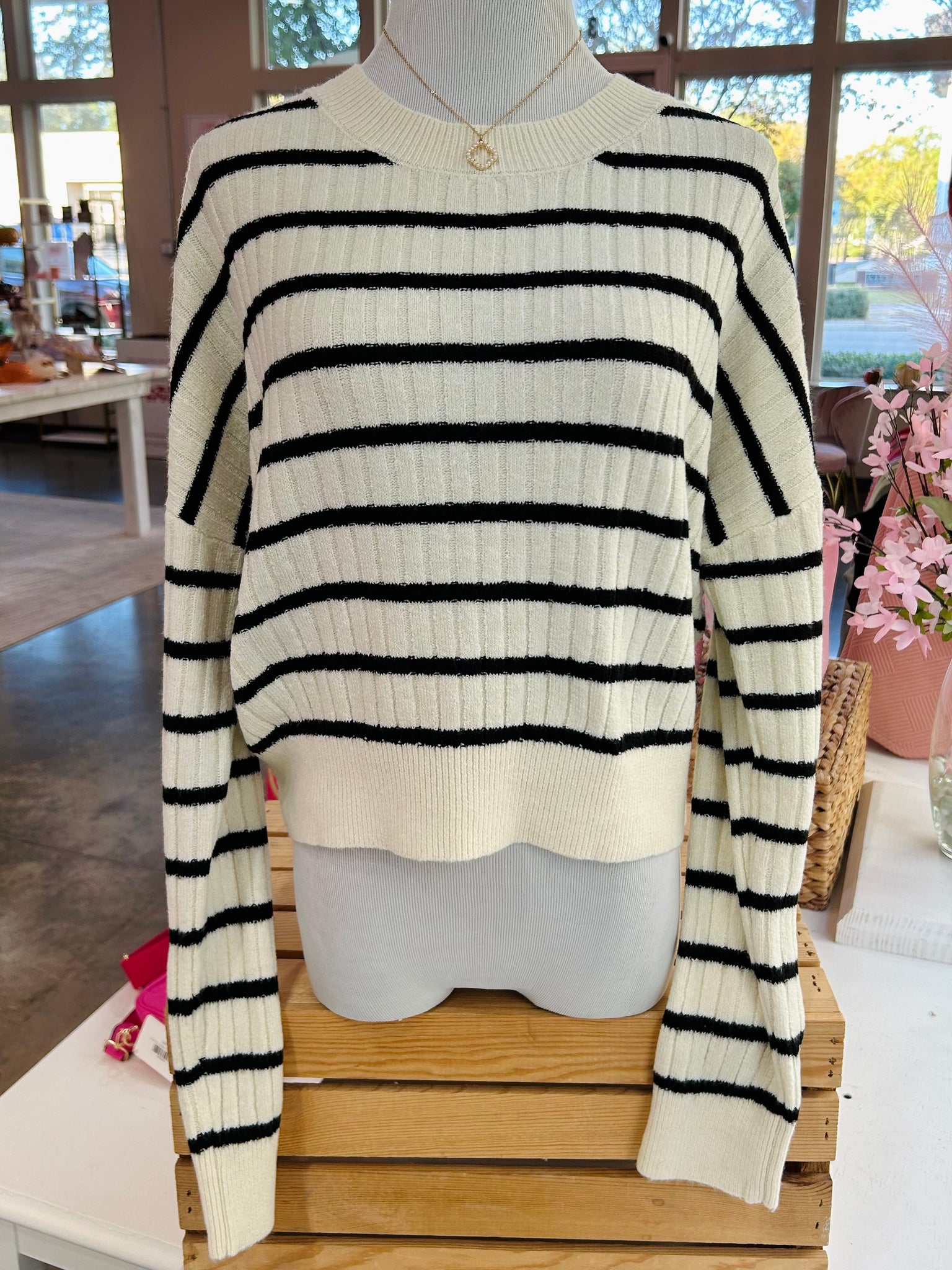 Keep On Shining Sweater - Cream