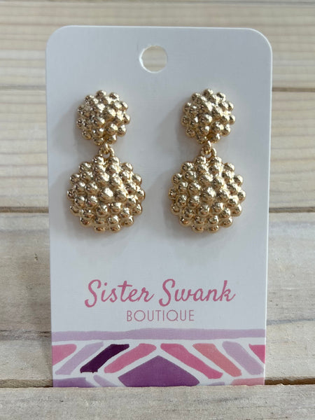 Clustered Glow Drop Earrings