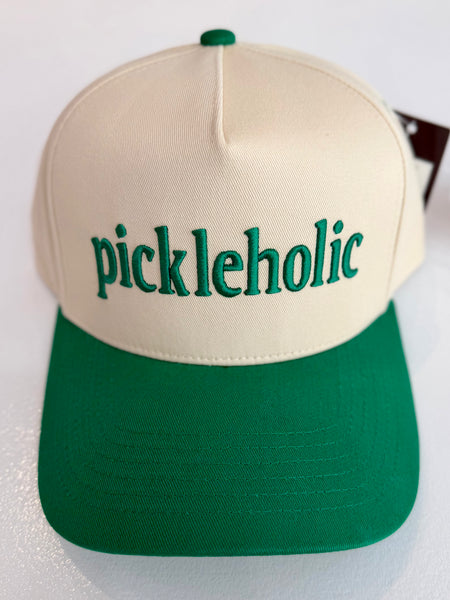 "Pickleholic" Embroidered Cap