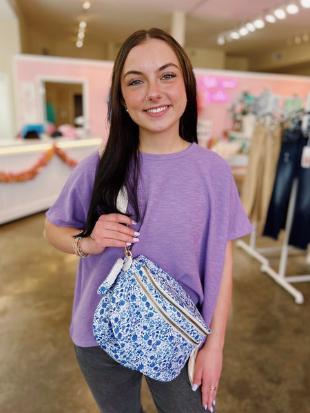 The Go Anywhere Crossbody Bag - Floral