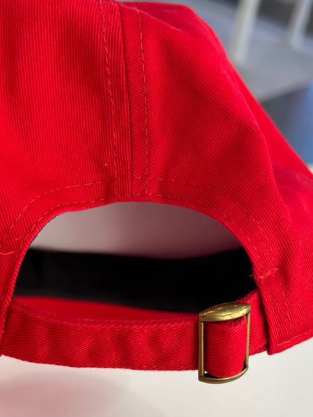 'Merry & Bright' Patch Baseball Cap - Red