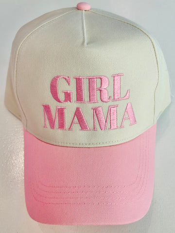 'GIRL MAMA' Embroidered Baseball Cap