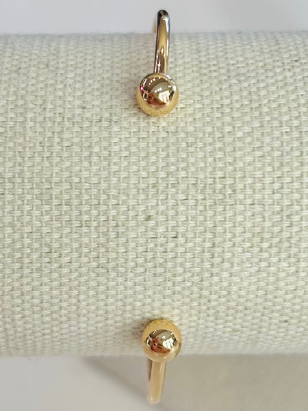 Metal Bow Cuff Bracelet - Gold