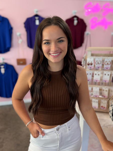Flawless Fit Tank - Brown