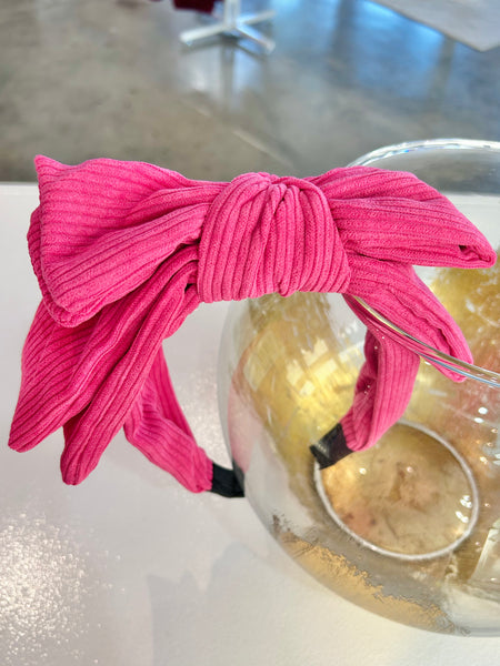 Terry Cloth Knotted Bow Headband Collection