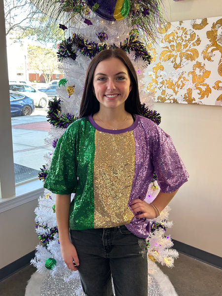 Beads And Bling Top - Purple