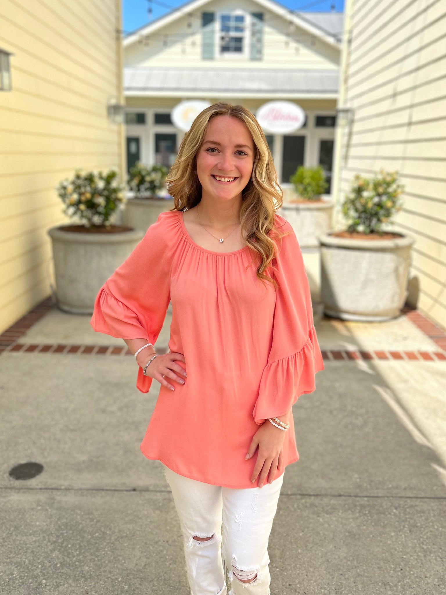 Pretty in Peach Blouse