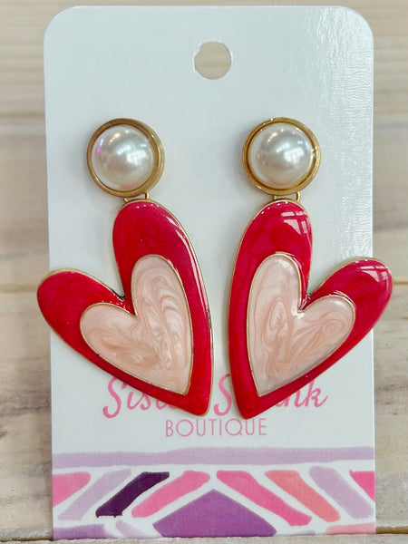 Double The Love Earrings