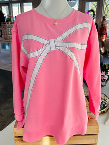 Bow Bliss Sweatshirt - Pink