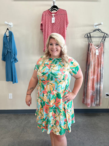 Spring Fling Dress - Green