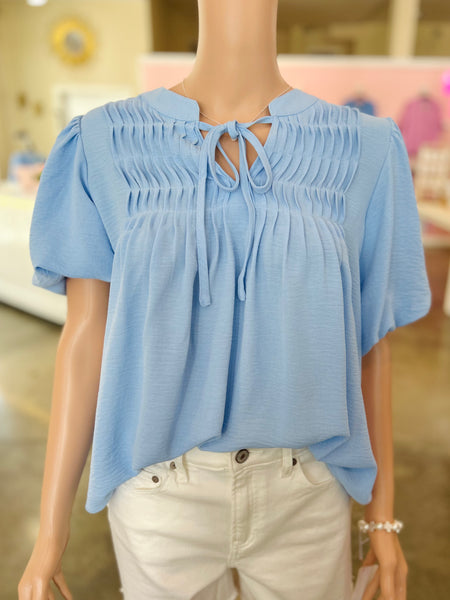 Sweet Moment Top - Blue