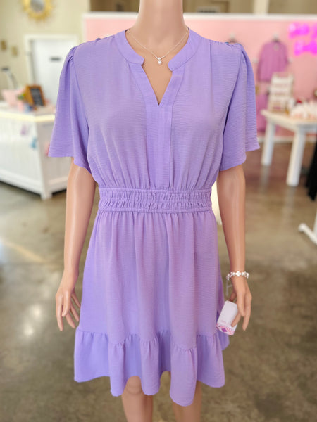 Easy Elegance Dress - Lilac