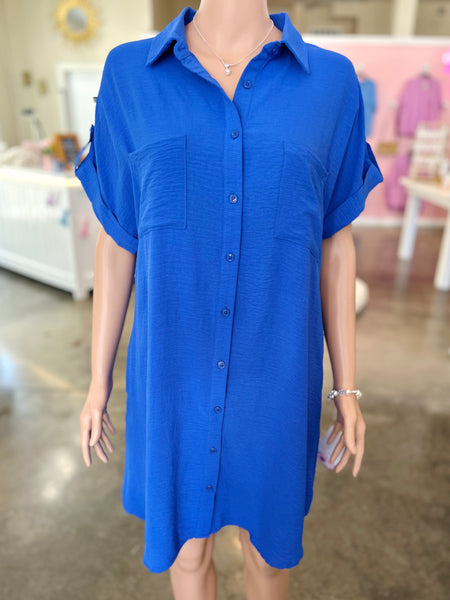 The Sunday Stroll Dress - Blue