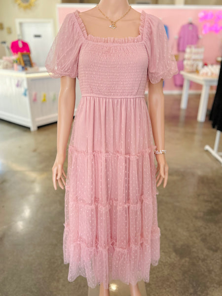 Polka Dot Dream Dress - Pink