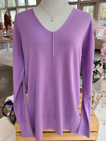 Good To Get Away Sweater - Lavender