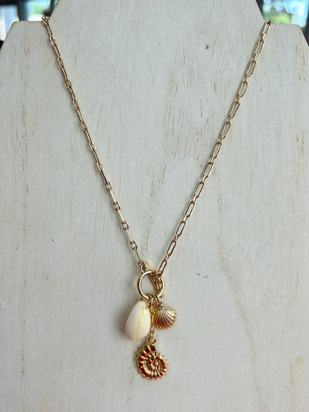 Golden Coast Charm Necklace