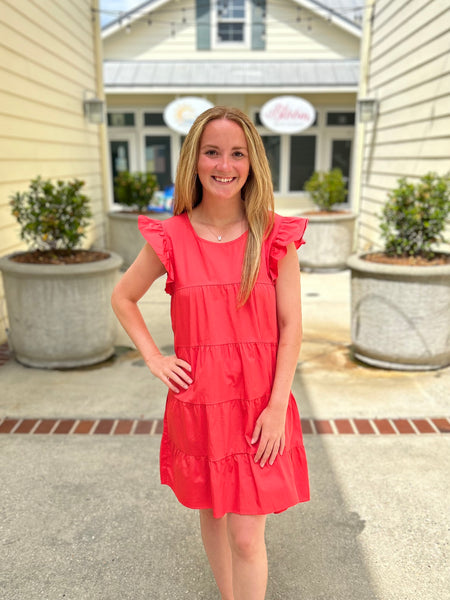 Living A Dream Dress - Coral