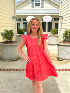 Living A Dream Dress - Coral