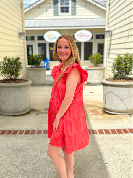 Living A Dream Dress - Coral
