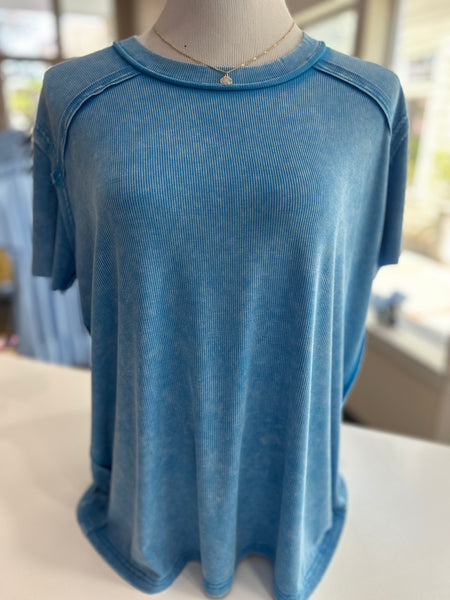 Simple Statement Top - Blue
