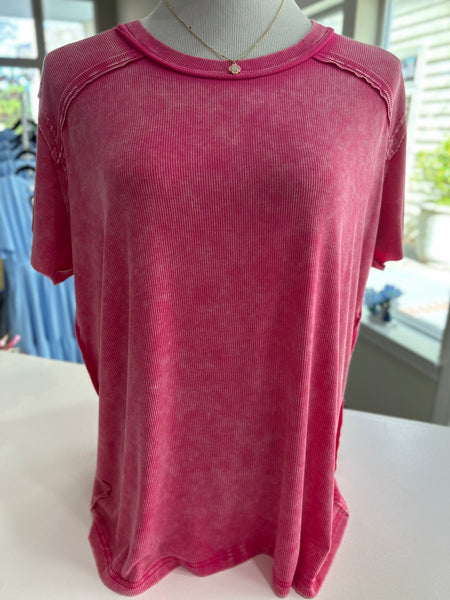 Simple Statement Top - Pink